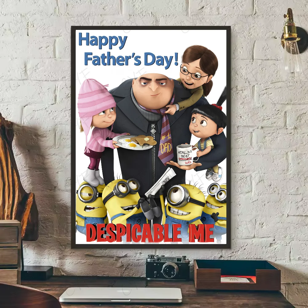 Cartoon M-Minions Cute Banana Poster Waterproof Wall Art Sticker - Image 16