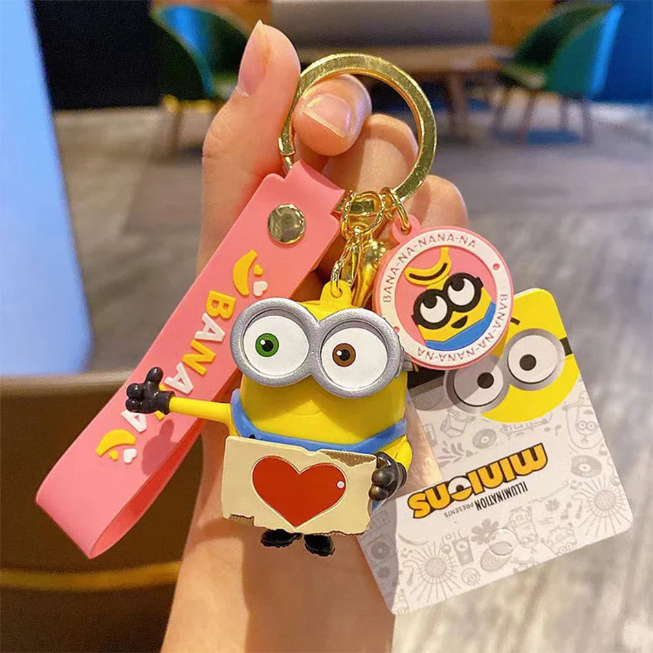 Kawaii Minions Silicone Keychain & Pendant Accessories - Image 5