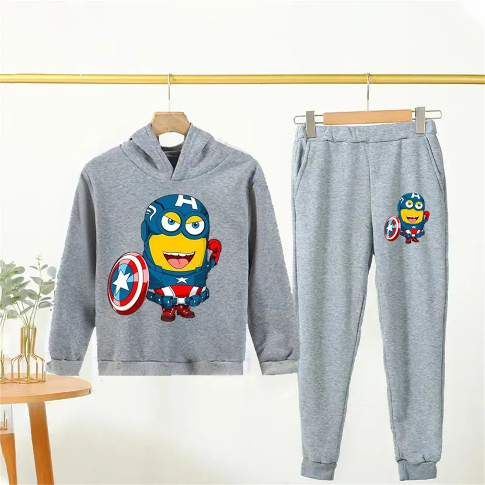 Minions Kids Hoodie Tracksuit Set (Ages 2–14) - Image 3