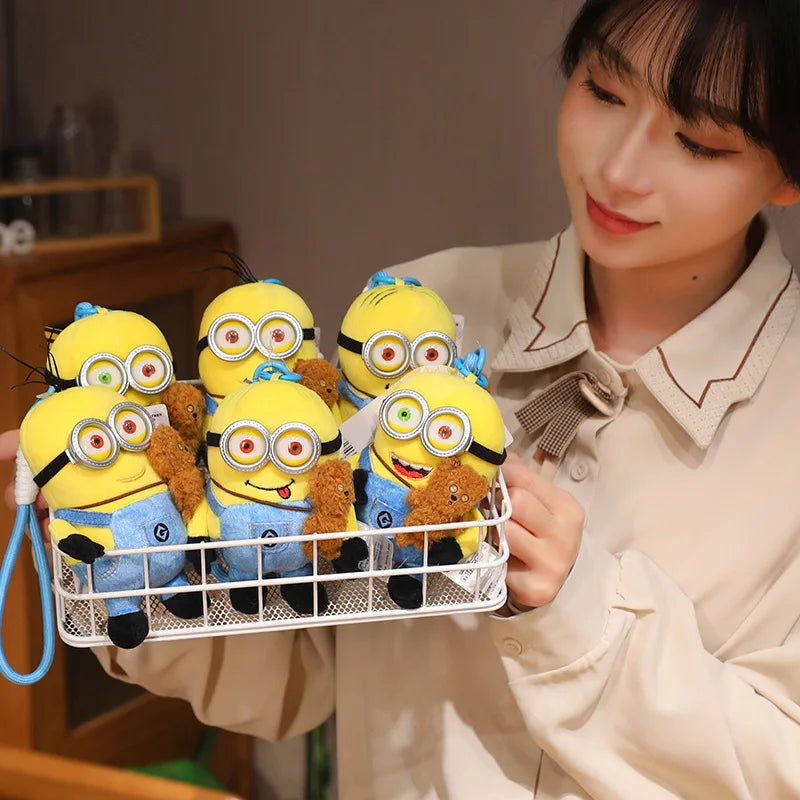21cm Minions Despicable Me Plush Keychain - Image 7