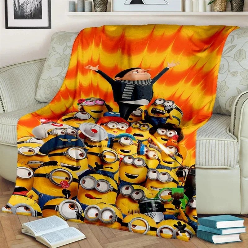 2025 Minions Flannel Blanket – Soft Cartoon Throw for Kids & Home - Image 20