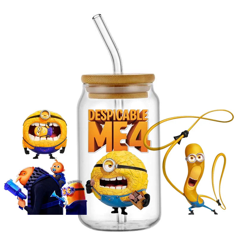 Minions UV DTF Transfer Stickers for 16oz Libbey Glasses - Image 10