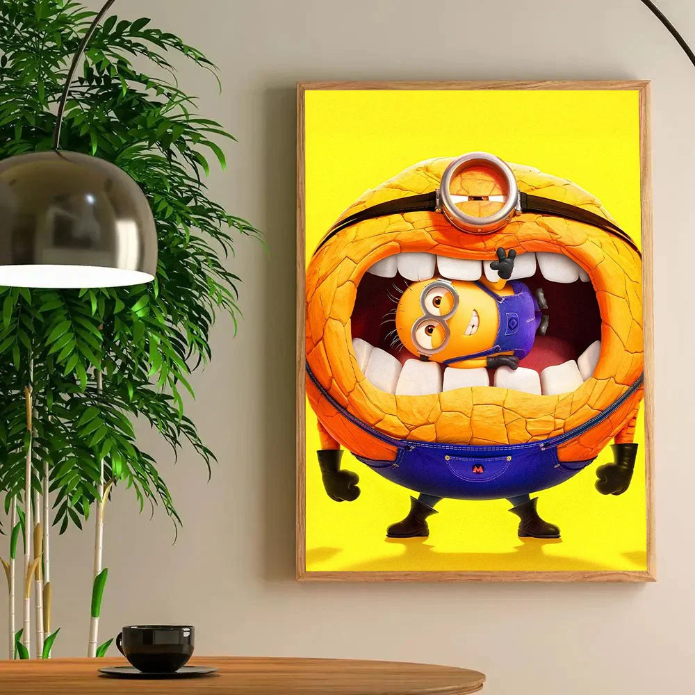 1pc Anime M-Minions Poster Self-Adhesive Art Sticker - Image 14