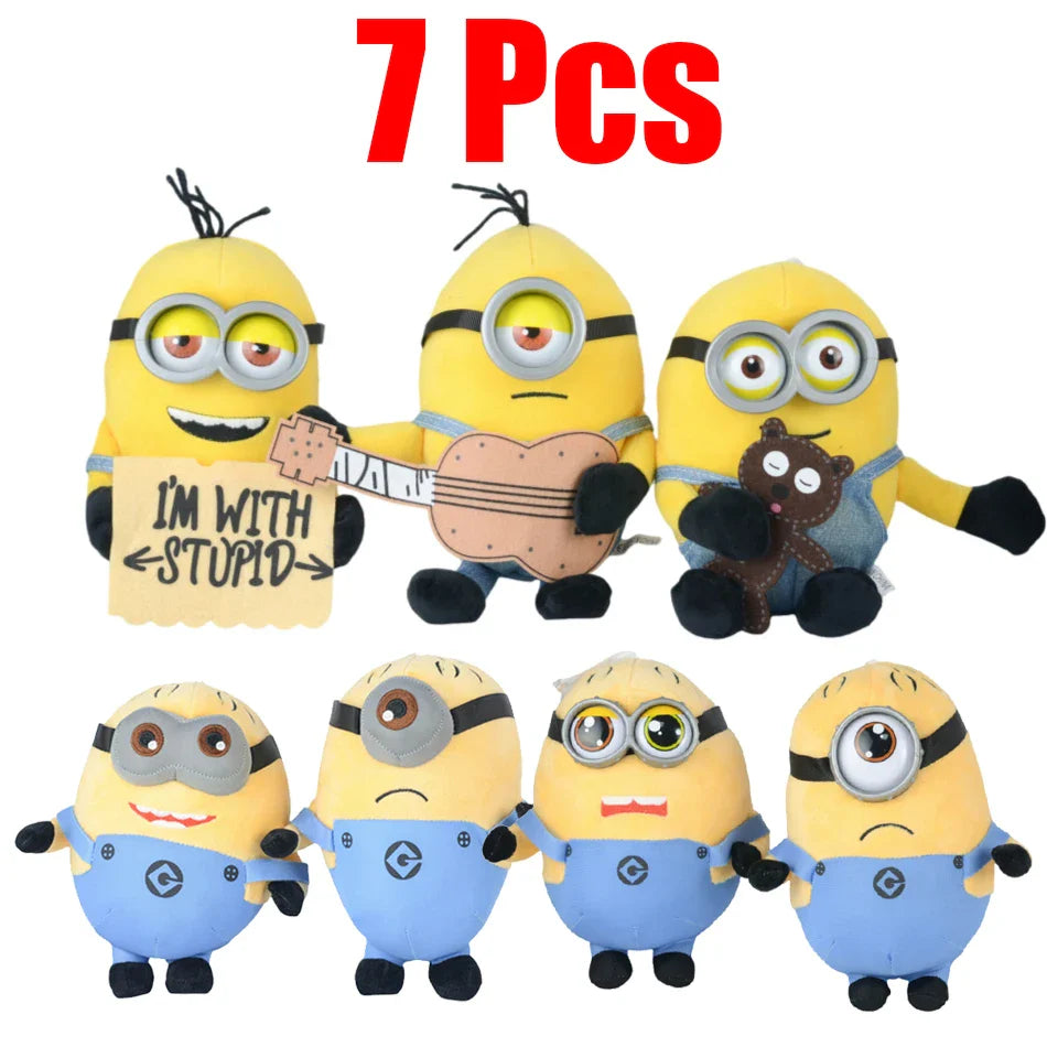 Minions 4 Plush Keychains Kawaii Cartoon Dolls - Image 4