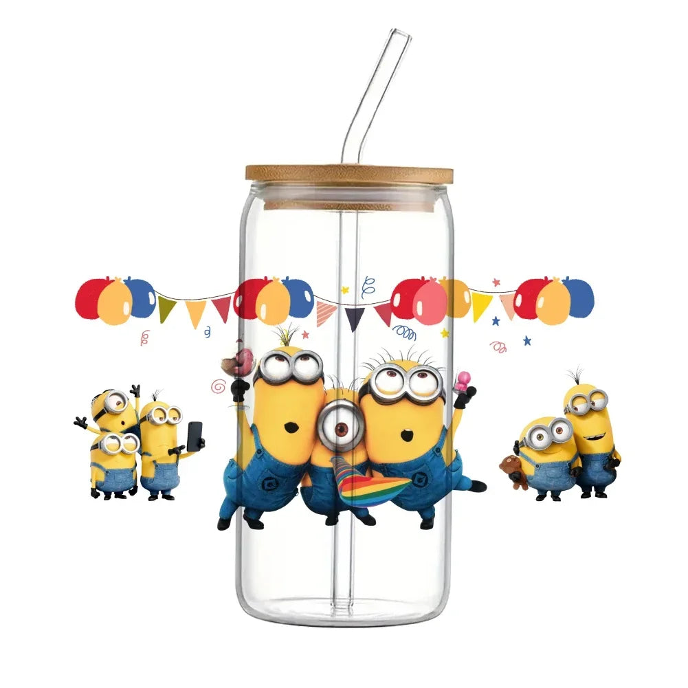 Cartoon Minions Cute Pattern UV DTF Transfer Sticker - Image 3