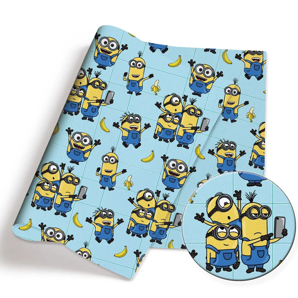Minions Cotton Fabric – Cartoon Patchwork Textile for Sewing & Crafts - Image 5