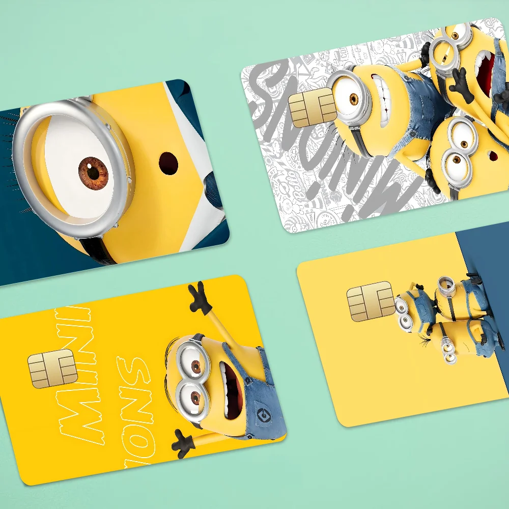 Kawaii M-Minions Cute Anime Fashion Cartoon Sticker for Credit Card