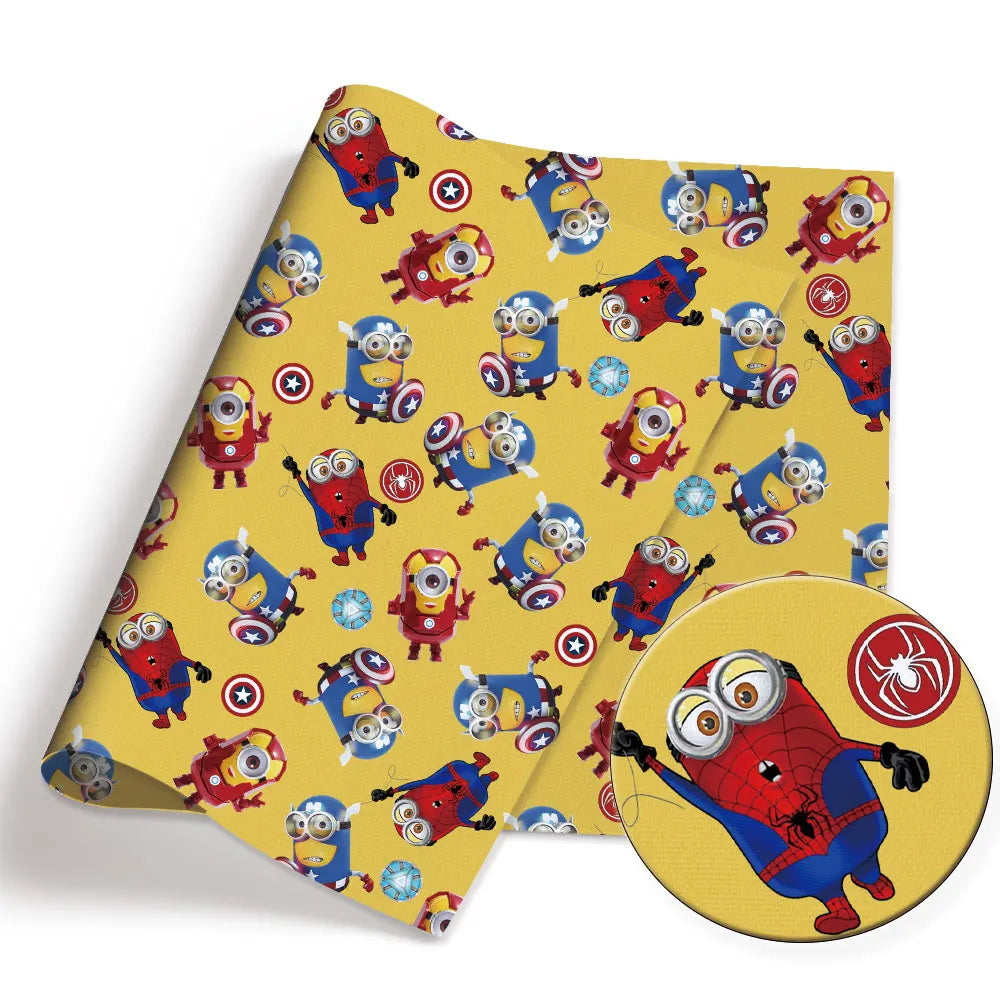 Minions Cotton Fabric – Cartoon Textile for DIY Sewing & Crafts - Image 3