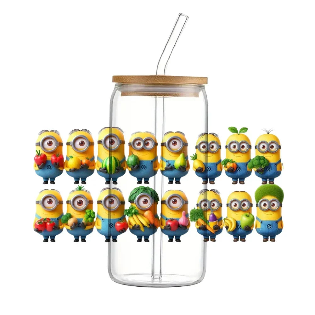 Cartoon Minions Cute Pattern UV DTF Transfer Sticker - Image 9