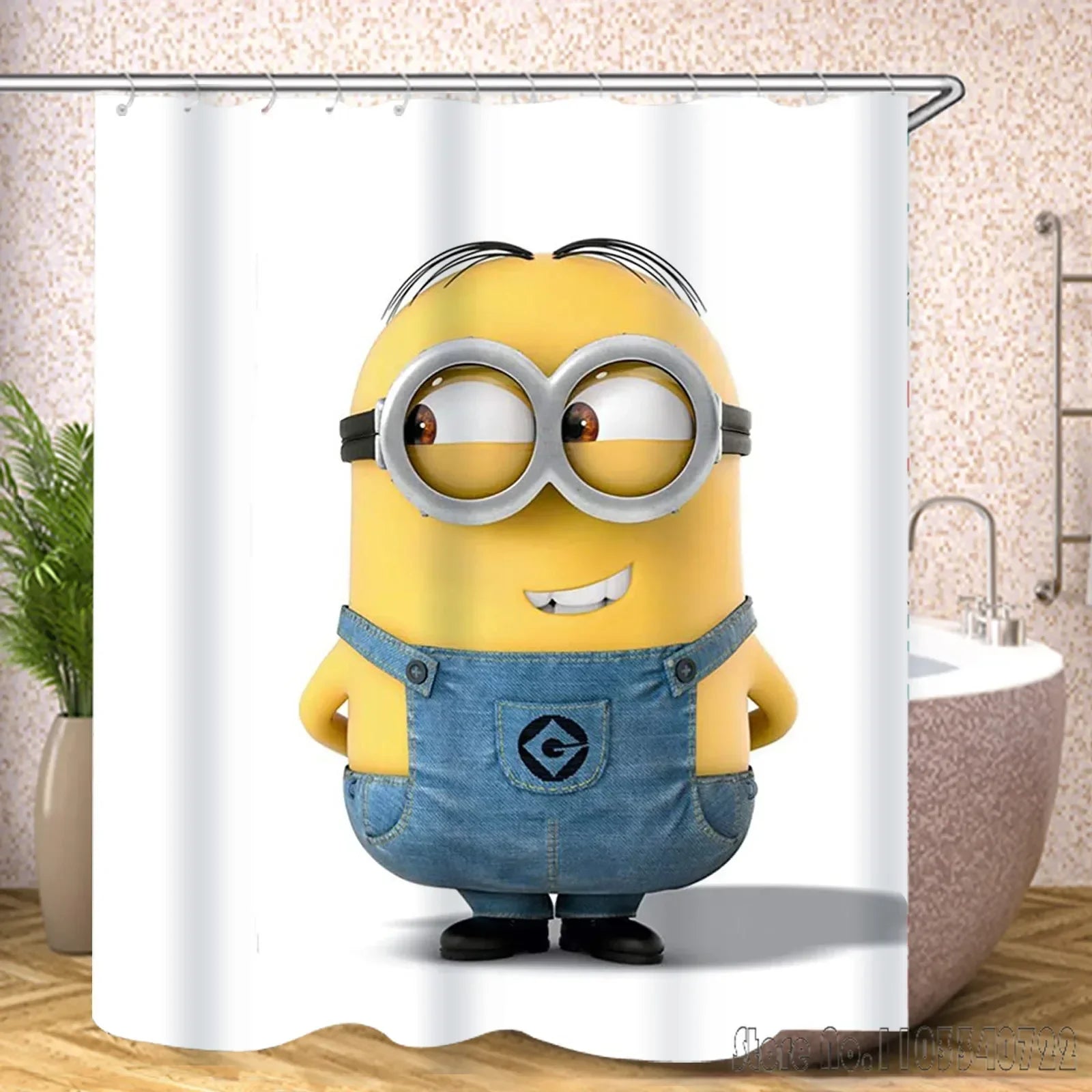 Miniso Minions Shower Curtain – Waterproof Cartoon Bathroom Decor - Image 8