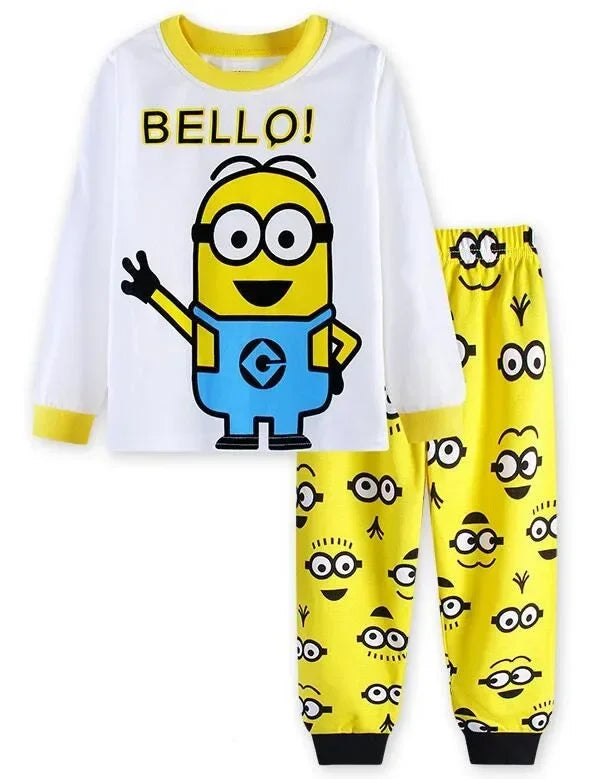 Despicable Me Minions Kids Pajama Set – 2-Piece Long Sleeve Sleepwear - Image 9