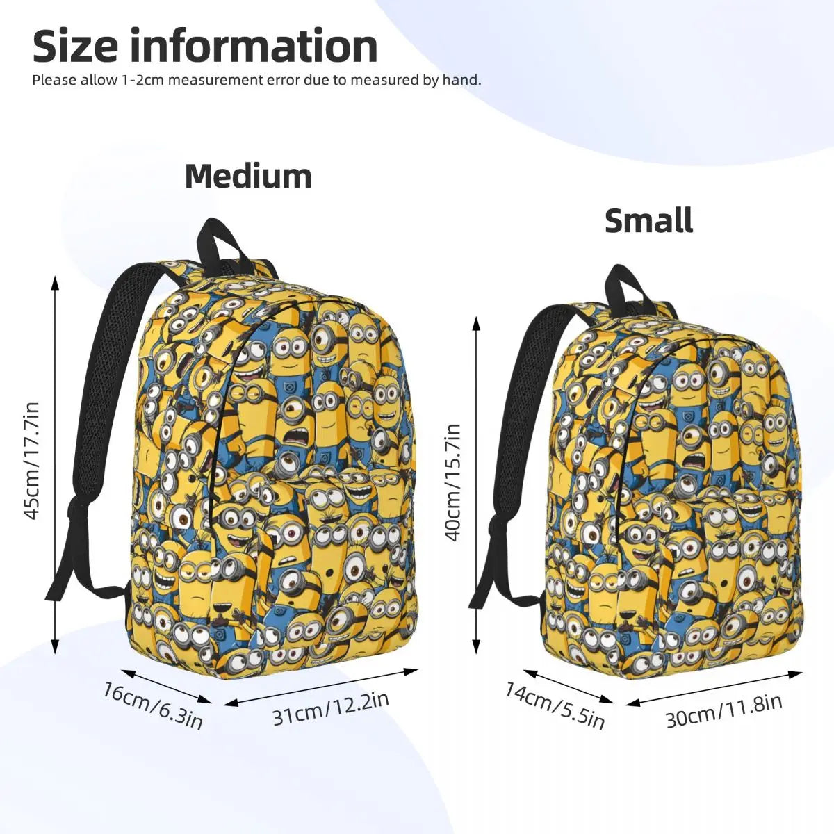 Kawaii Minions Teen Backpack - Despicable Me Cartoon Daypack - Image 5