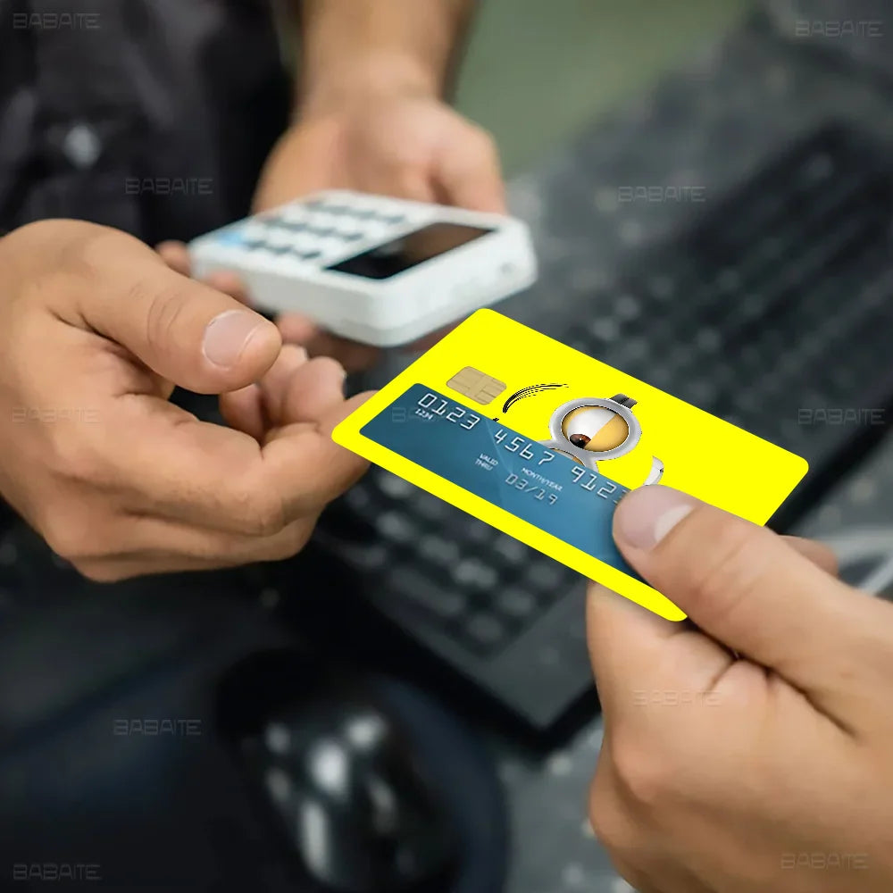 Cute M-Minions 2024 Anime Cartoon Skin Stickers for Credit Card - Image 15