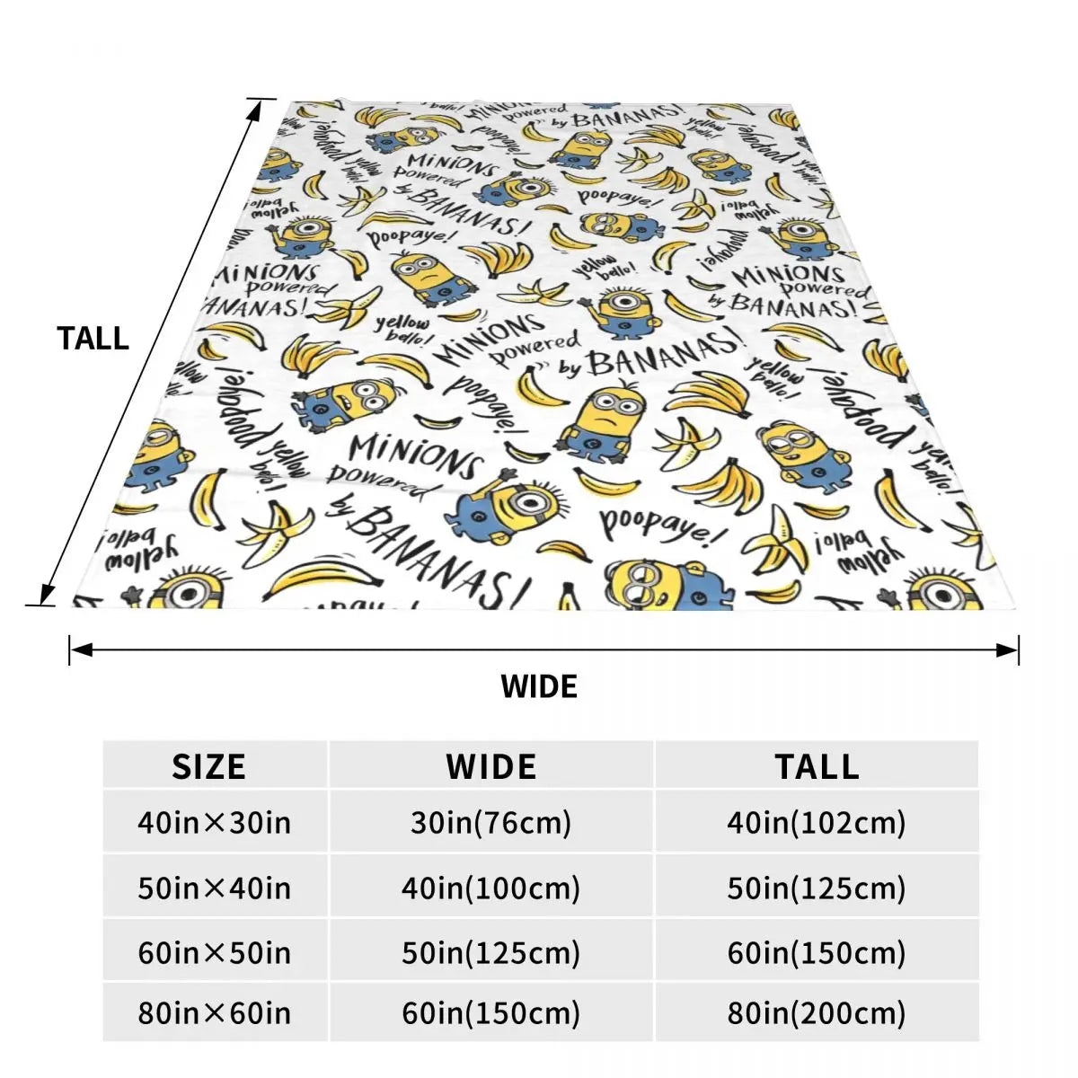 Minions Plush Blanket – Kawaii Warm Flannel Throw for Couch & Bed - Image 5