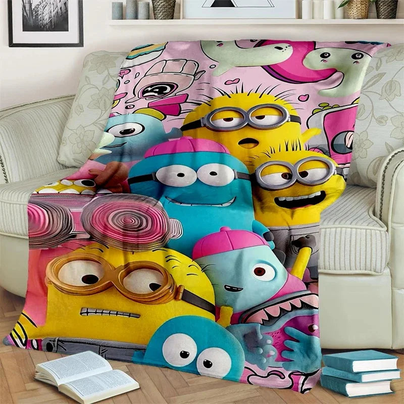 2025 Minions Flannel Blanket – Soft Cartoon Throw for Kids & Home - Image 21
