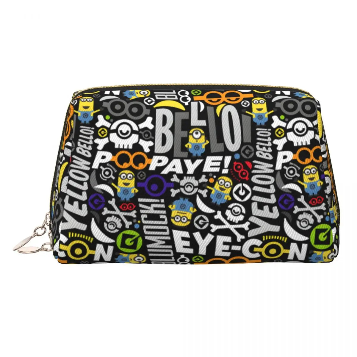 Custom Kawaii M-Miniones Classical Cartoon Cute Travel Toiletry Bag for Women - Image 13