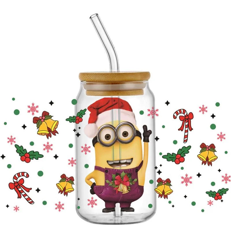 Miniso Cartoon 3D Minions UV DTF Cup Wrap - Image 12