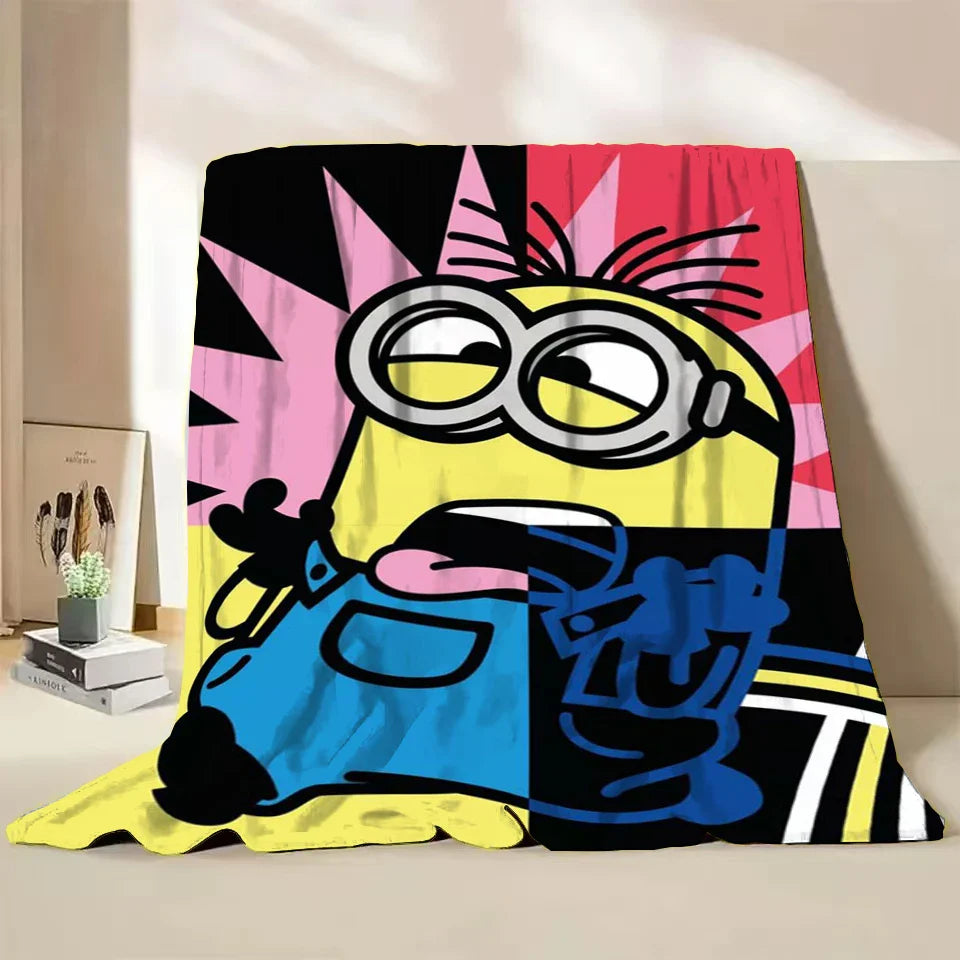 Minions Flannel Throw Blanket – Soft Winter Cartoon Blanket by MINISO - Image 19