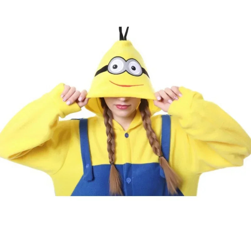 Despicable Me Minions "Smile" Onesie Pajamas – Adult Cartoon Sleepwear - Image 5