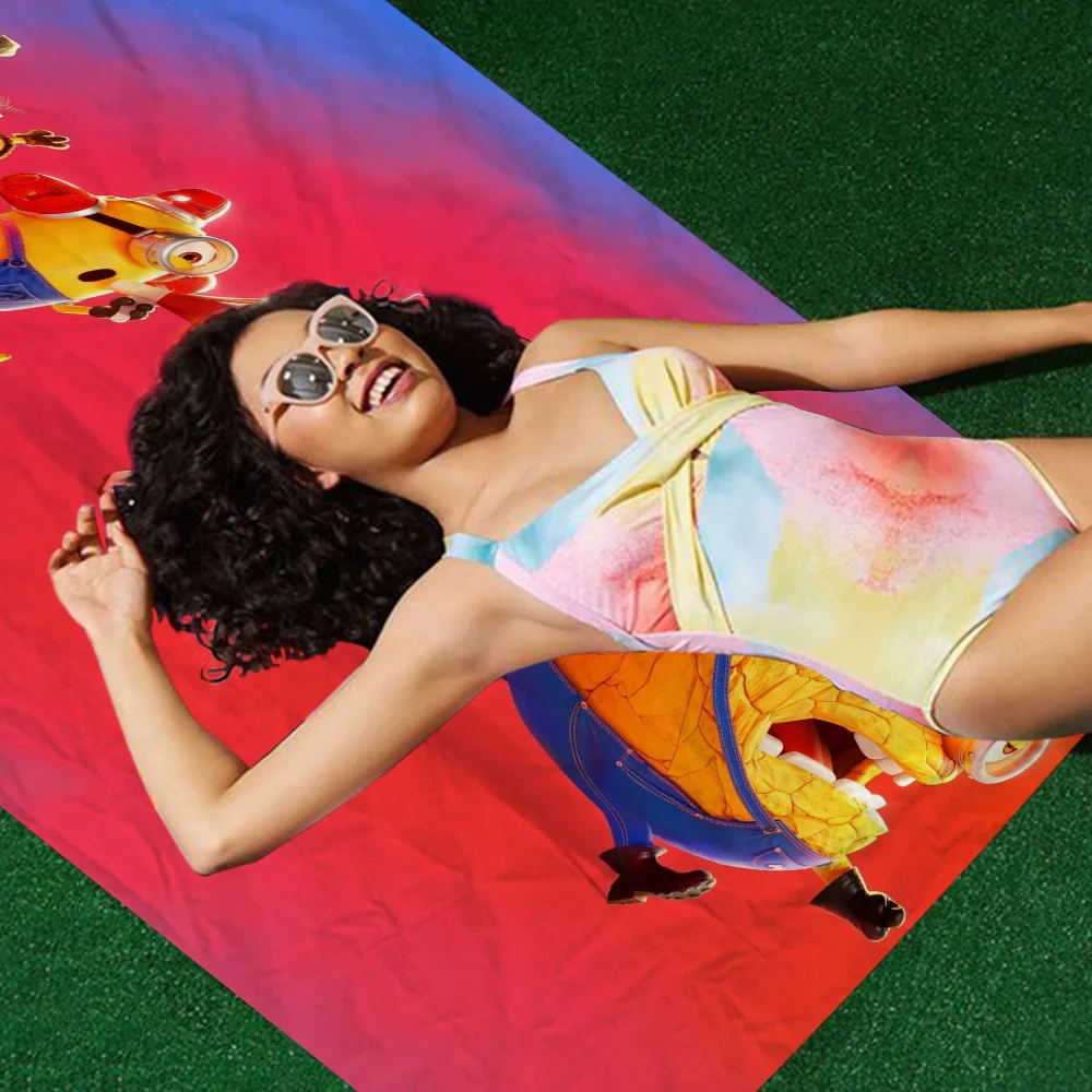 Cute Banana Minions Microfiber Beach Towel - Quick Dry & Absorbent - Image 8