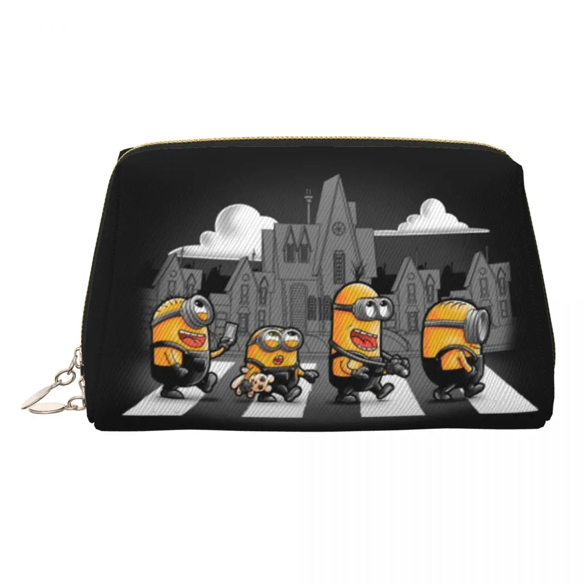 Custom Kawaii M-Miniones Classical Cartoon Cute Travel Toiletry Bag for Women - Image 6