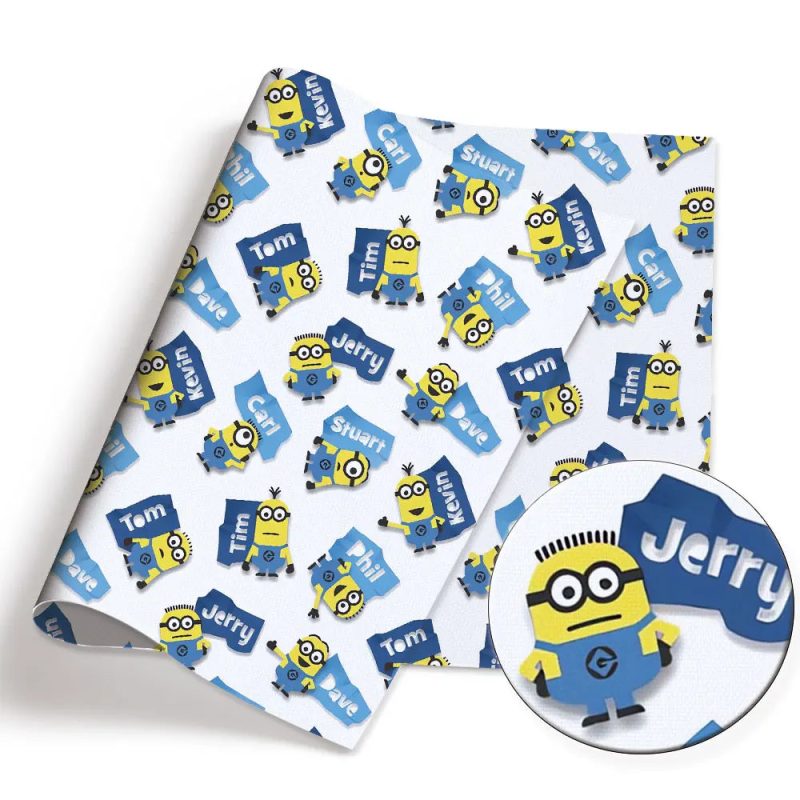 BEAST KINGDOM Minions Cartoon Patchwork Fabric – Cotton Blend for DIY Crafts - Image 7