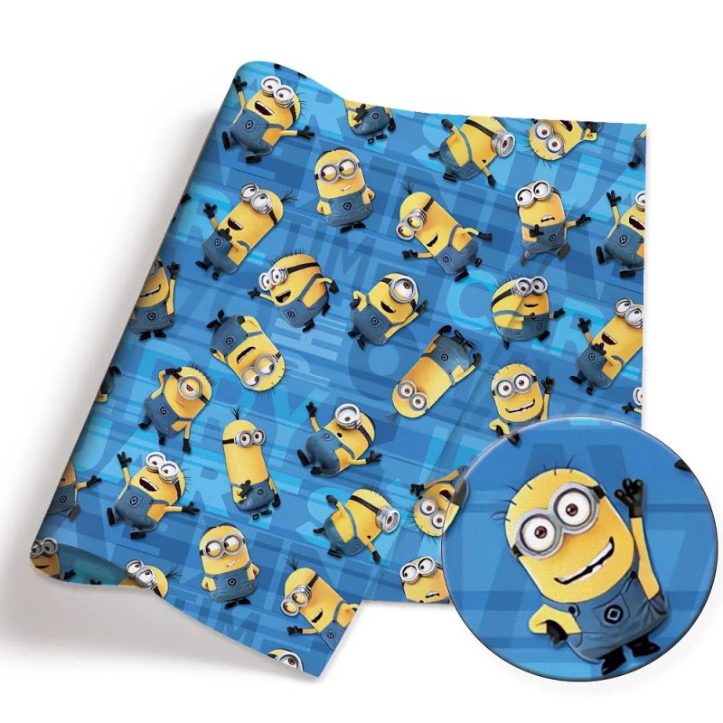 BEAST KINGDOM Minions Cartoon Patchwork Fabric – Cotton Blend for DIY Crafts - Image 5