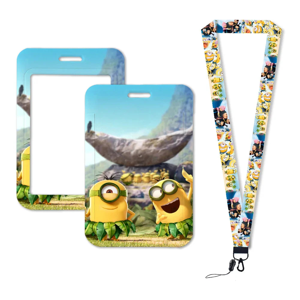 Minions Card Holder Lanyard – Cute Badge Holder for Girls & Students - Image 4
