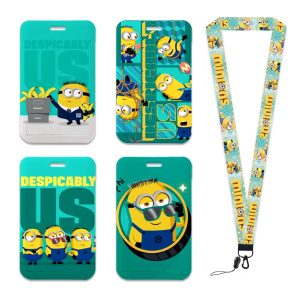 Minions Card Holder Lanyard – Cute Badge Holder for Girls & Students