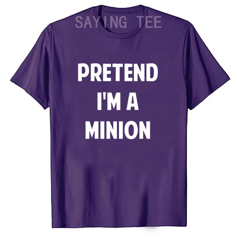 “Pretend I’m A Minion” T-Shirt – Funny Halloween Party Tee - Image 5