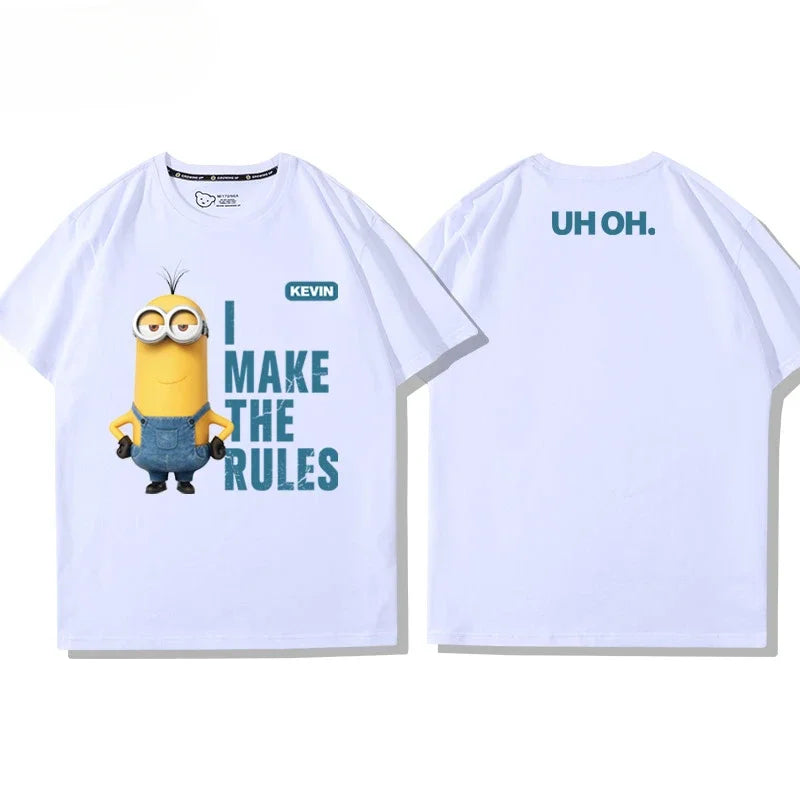 Minions Co-Branded T-Shirt – Loose Fit Cotton Tee for Men - Image 8