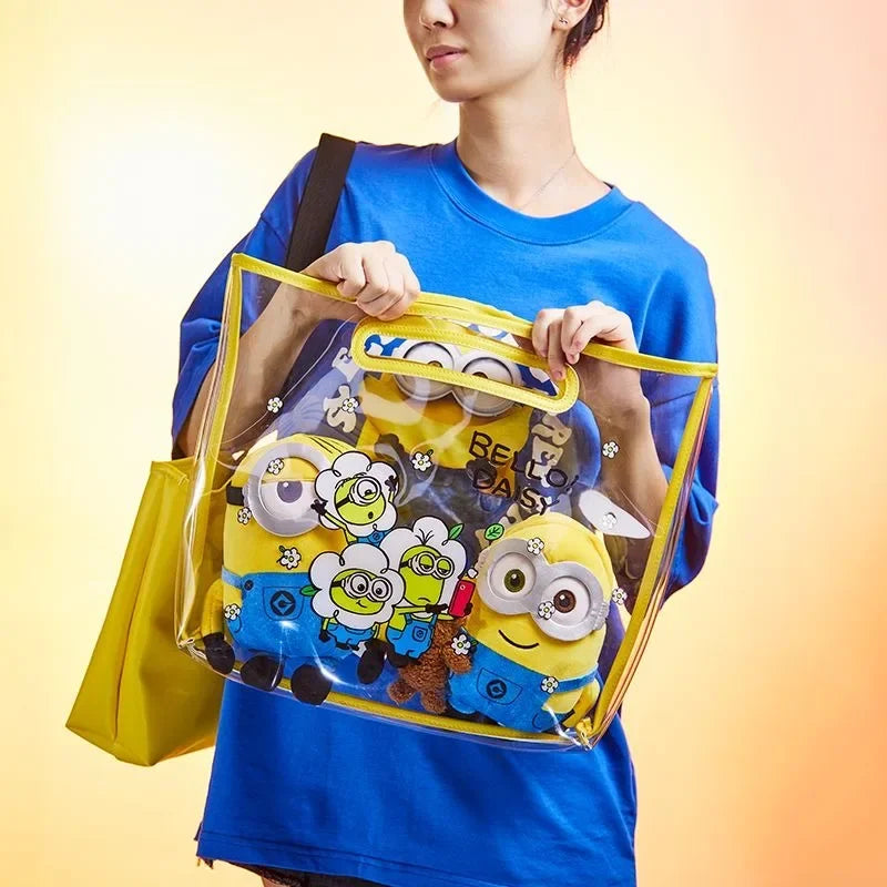 Minions PU Leather Tote Bag – Fashionable Shoulder & Shopping Bag for Women - Image 3