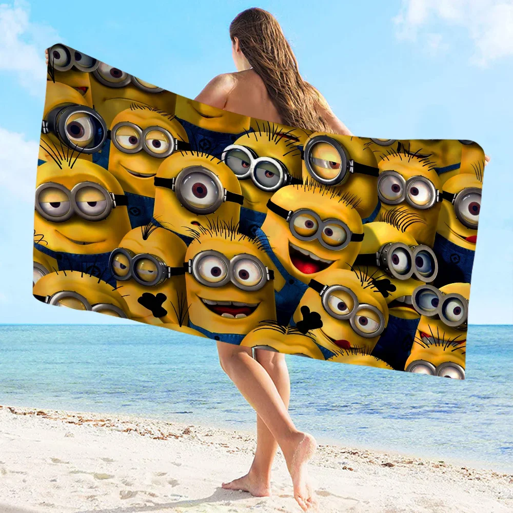Cute Banana Minions Microfiber Beach Towel - Quick Dry & Absorbent - Image 5