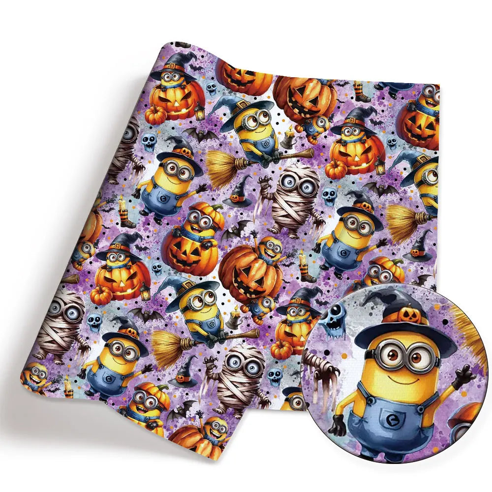 Minions Cotton Fabric – Cartoon Patchwork Textile for Sewing & Crafts - Image 3