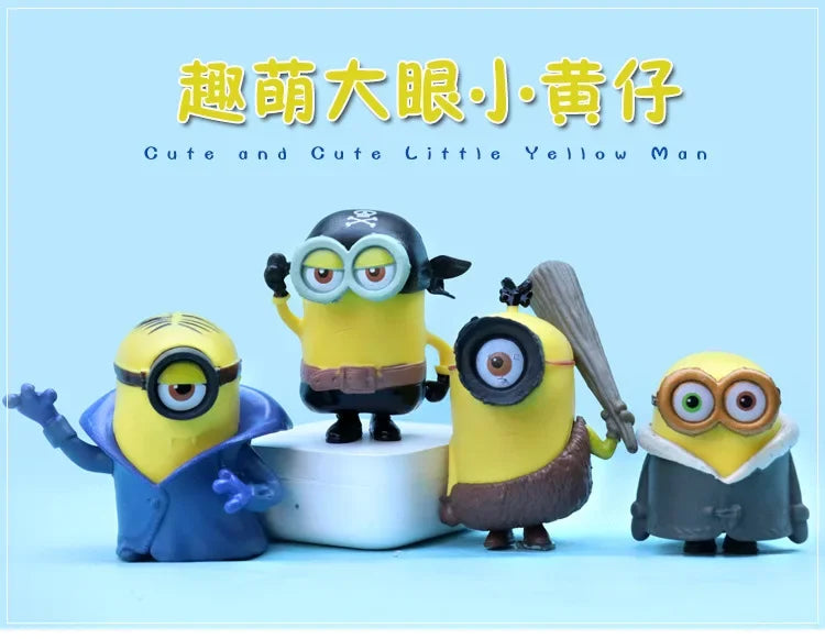 6-8Pcs/Set Kawaii Minions Figurines Toys - Image 7