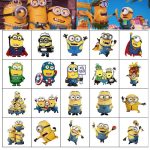 Minions Temporary Tattoo Set – 20pcs Cute Body Art Stickers for Kids & Parties