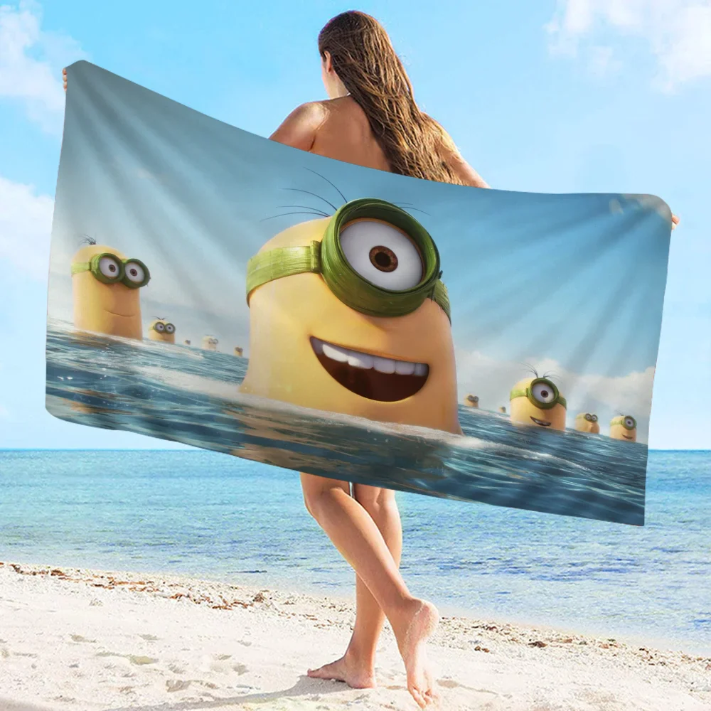 Cute Banana Minions Microfiber Beach Towel - Quick Dry & Absorbent - Image 4