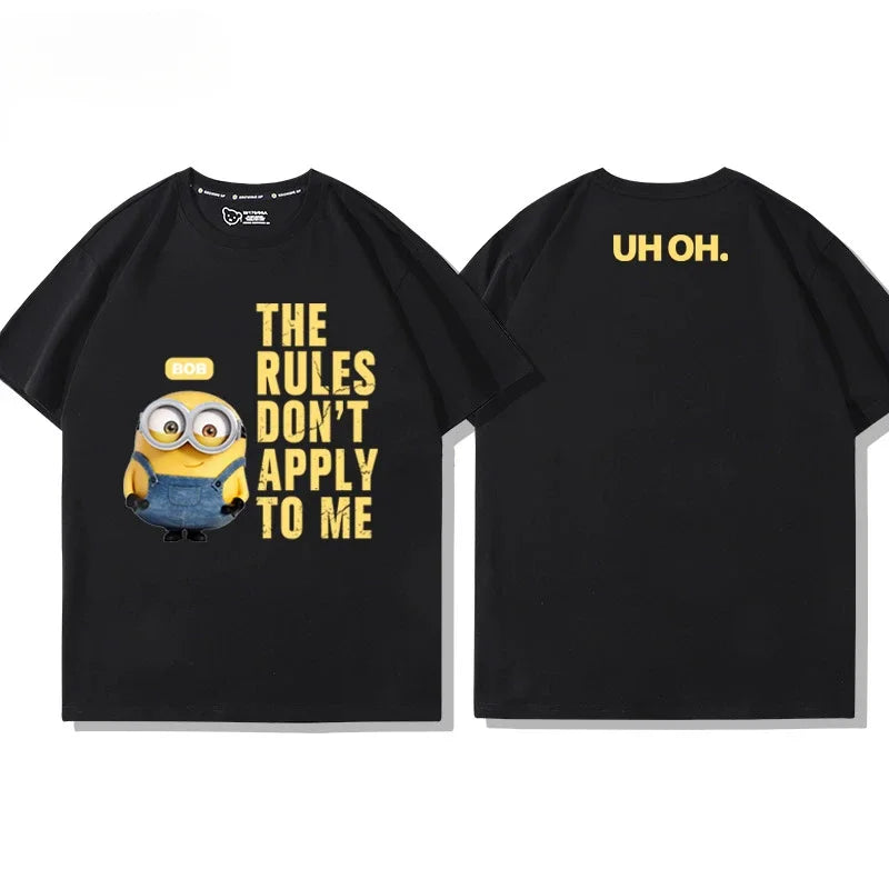 Minions Co-Branded T-Shirt – Loose Fit Cotton Tee for Men - Image 7