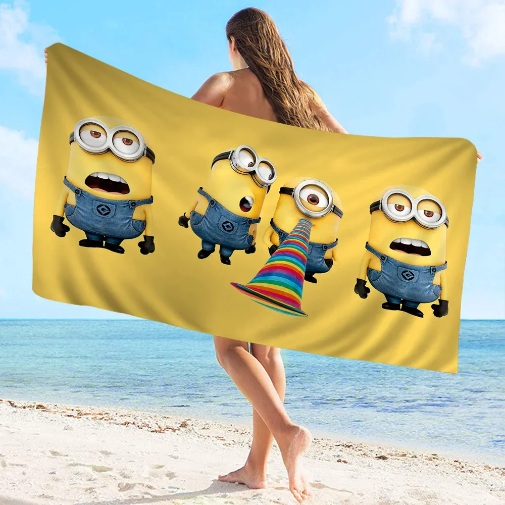 Cute Banana Minions Microfiber Beach Towel - Quick Dry & Absorbent - Image 6