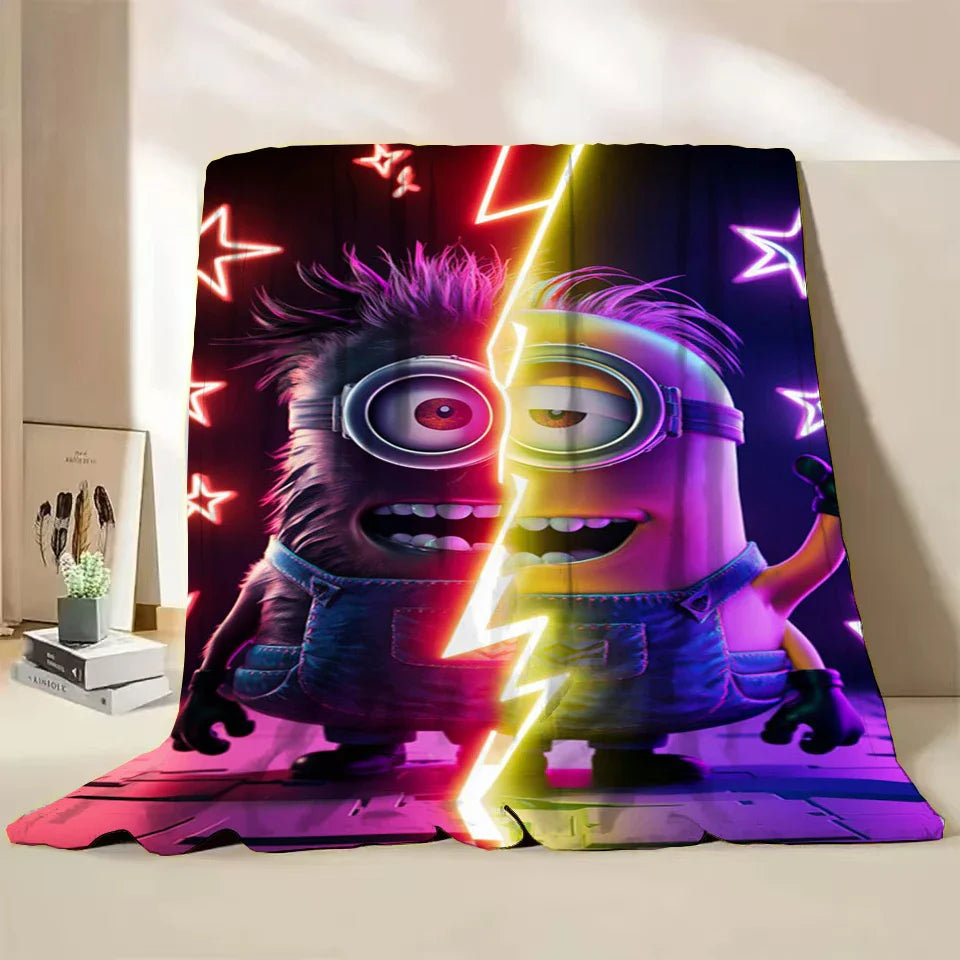 Minions Flannel Throw Blanket – Soft Winter Cartoon Blanket by MINISO - Image 15