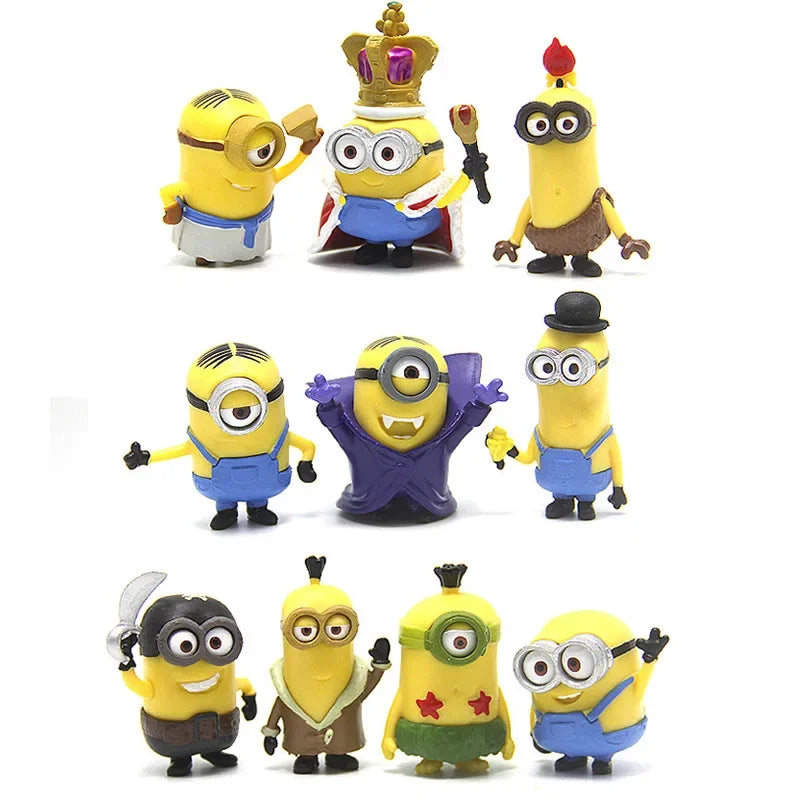 10Pcs/Set Kawaii Minions Figurines Toys - Image 7