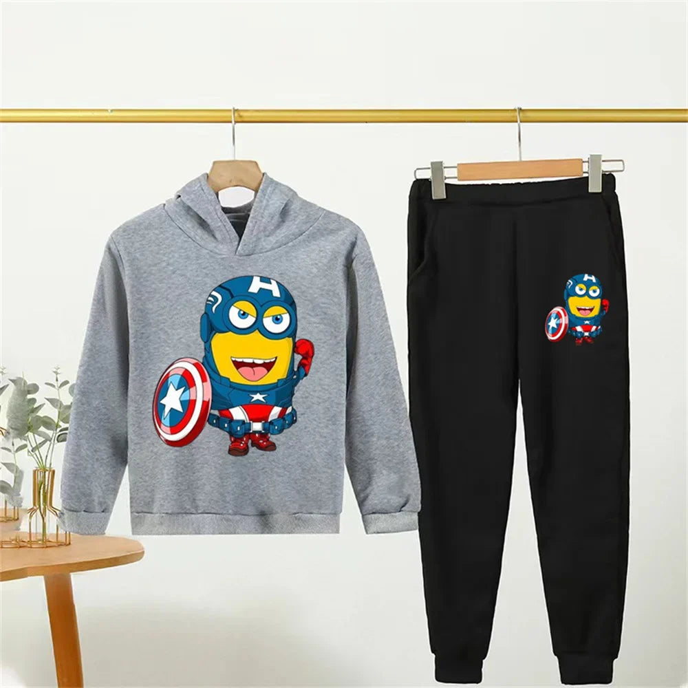 Minions Kids Hoodie Tracksuit Set (Ages 2–14) - Image 24