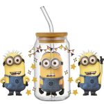 Miniso Cartoon 3D Minions UV DTF Cup Wrap
