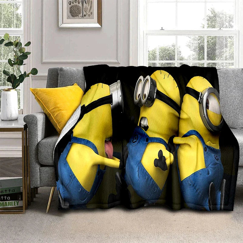 2025 New Cute Minions Flannel Blanket - Image 15