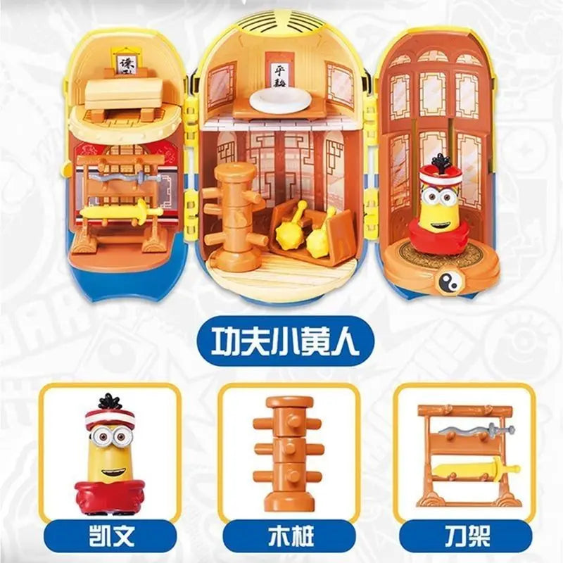 Minions Anime Cartoon Cute Doll Figure Blind Box Creative Despicable Me Scene Model Ornament Toy Surprise Gift Box Wholesale - Image 8