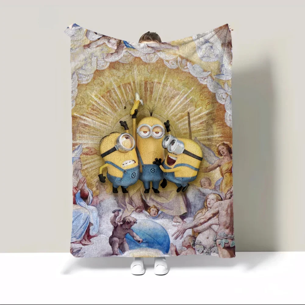 Minions Fleece Throw – Fluffy Microfiber Blanket for Sofa & Bed - Image 3