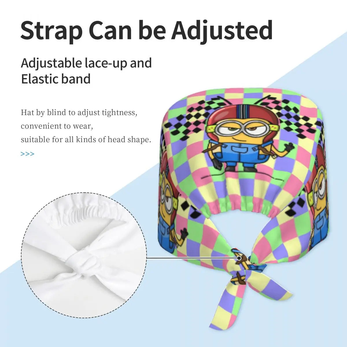 M-Minions Comic Style Scrub Cap - Image 2