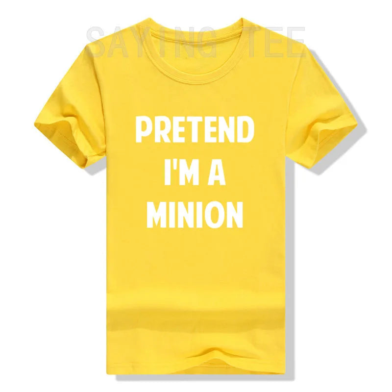 “Pretend I’m A Minion” T-Shirt – Funny Halloween Party Tee