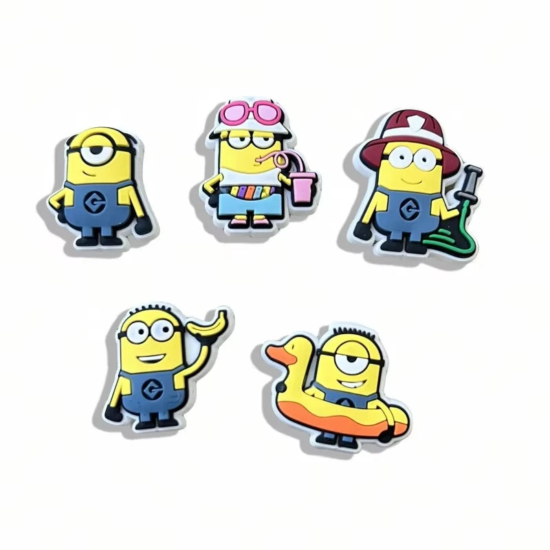 5PCS Minions-Themed Fashion Shoe Charms Set - Image 6