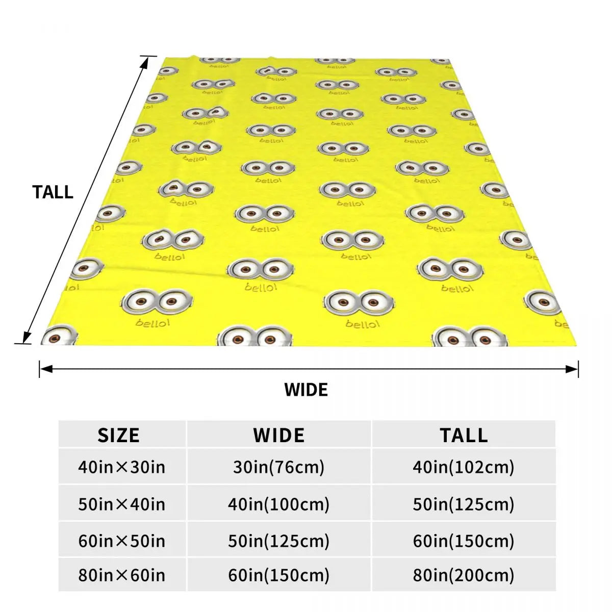 Bello! Minions Plush Blanket – Super Soft Flannel Throw for Travel & Home - Image 5